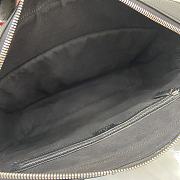 Gucci Medium Briefcase With Web Black 37x29x7cm - 3