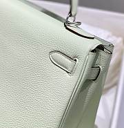 Hermes Kelly Togo Light Green Silver 25cm - 2