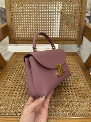Celine Teen Nino Bag Shiny Calfskin Rose 20.5x13x8cm - 4