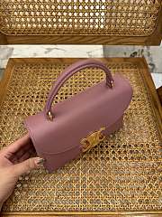 Celine Teen Nino Bag Shiny Calfskin Rose 20.5x13x8cm - 3