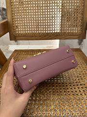 Celine Teen Nino Bag Shiny Calfskin Rose 20.5x13x8cm - 6