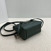 Celine Belt Pico Bag Green Grained Calfskin 16x21x8cm - 4