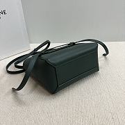 Celine Belt Nano Bag Green Grained Calfskin 20x20x10cm - 6