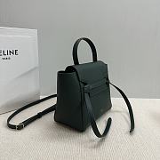 Celine Belt Nano Bag Green Grained Calfskin 20x20x10cm - 4
