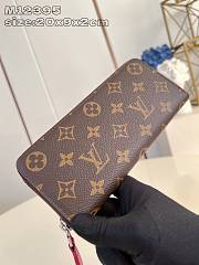 Louis Vuitton LV Clémence Wallet Pink 20x9x2cm - 4