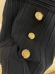 Balmain Short Velvet Black Dress  - 4