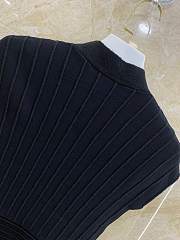 Balmain Short Velvet Black Dress  - 3