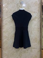 Balmain Short Velvet Black Dress  - 2