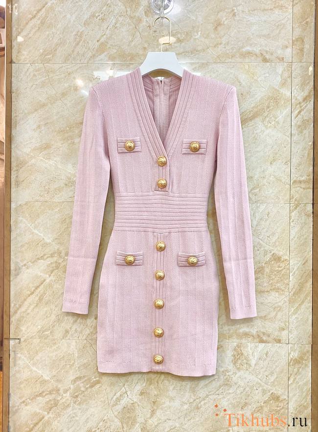 Balmain Pink Dress 02 - 1