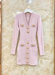 Balmain Pink Dress 02 - 1
