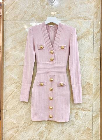 Balmain Pink Dress 02
