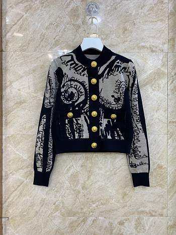 Balmain Jacquard Cardigan 