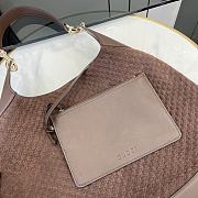 Gucci B Medium Shoulder Bag Dark Red Wine Suede 49x46x4cm - 3
