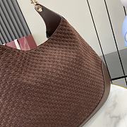 Gucci B Medium Shoulder Bag Dark Red Wine Suede 49x46x4cm - 2