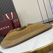Gucci B Medium Shoulder Bag Brown Suede 49x46x4cm - 6