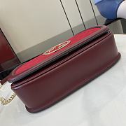 Gucci Blondie Small Shoulder Bag Suede Red 26x16x8cm - 5