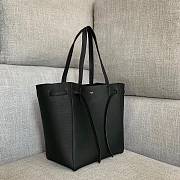 Celine Small Cabas Phantom Soft Grained Black 27x31x17cm - 4