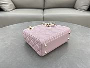 Dior Small Lady Bag Pink Lambskin 20cm - 4