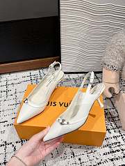 Louis Vuitton LV 6AM Slingback Pump White 5.5cm - 2