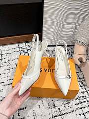Louis Vuitton LV 6AM Slingback Pump White 5.5cm - 3
