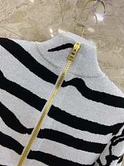 Balmain Striped Love Letter Jacquard Knit Dress - 4