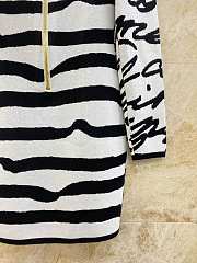 Balmain Striped Love Letter Jacquard Knit Dress - 3