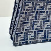 Fendi Peekaboo ISeeU Small Dark Blue Bag 27x21x11cm - 2