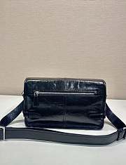 Prada Leather Bag Black 30x20x11cm - 4