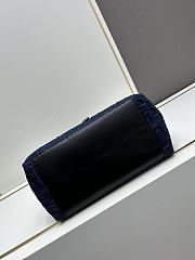 Dior Medium Dior Toujours Bag Blue Denim 28.5x21.5x17cm - 2