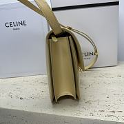 Celine Calfskin Box Crossbody Bag Light Yellow 24x7x18cm - 5
