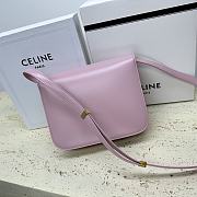 Celine Calfskin Box Crossbody Bag Light Pink 24x7x18cm - 3