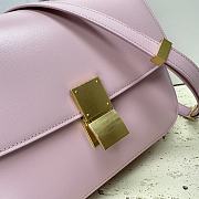 Celine Calfskin Box Crossbody Bag Light Pink 24x7x18cm - 2