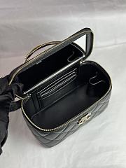 Chanel Vanity Top Handle Lambskin Black 17cm - 6
