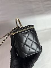 Chanel Vanity Top Handle Lambskin Black 17cm - 2