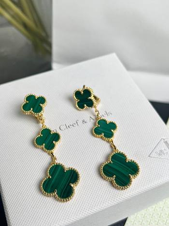 Van Cleef VCA Green Earrings 