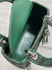 Dior Lady Bag Crocodile Green 17cm - 6