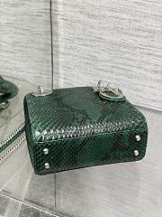 Dior Lady Bag Crocodile Green 17cm - 3