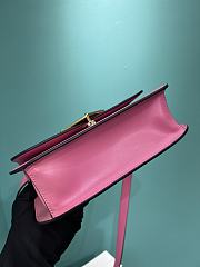 Prada Emblème Leather Bag Pink 21x18x6cm - 2