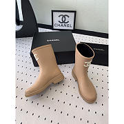 Chanel Short Rain Beige Boots - 5