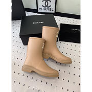Chanel Short Rain Beige Boots - 4
