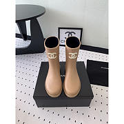 Chanel Short Rain Beige Boots - 2