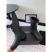 Chanel Short Rain Black Boots - 2