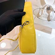 Prada Soft Padded Nappa Leather Mini Yellow Bag 21x12.5x6.5cm - 6