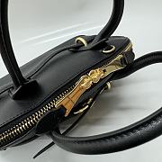 Miu Miu Aventure Top Handle Bag Black Leather 28x16.5x10cm - 3