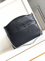 Givenchy Voyou Medium Leather Shoulder Bag Black 36.5x27x32cm - 5