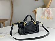 Chloe Small Paraty 24 Handbag Black 27x16x15cm - 5