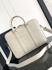 Dior Briefcase White Gravity Leather 37 x 28 x 6 cm - 3