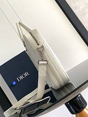Dior Briefcase White Gravity Leather 37 x 28 x 6 cm - 4