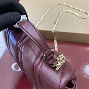 Gucci Milano Mini Top Handle Bag Red Wine 21x12.5x4.5cm - 6