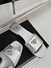 Prada Silver Slides - 2